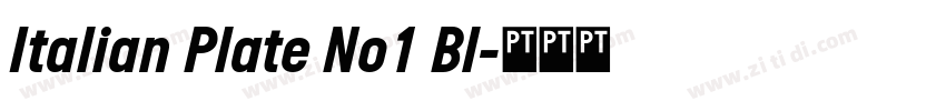 Italian Plate No1 Bl字体转换 Italian Plate No1 Bl字体转换